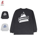 Gramicci PEAK L/S TEE グラミチ Tシャツ 長袖 ロンT カットソー メンズ レディース ブラック ホワイト 黒 白 G4SU-T084