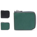 IS/IT HITCH イズイット 財布 二つ折り ミニ ヒッチ メンズ L字ファスナー 本革 ブラック グリーン 黒 974613