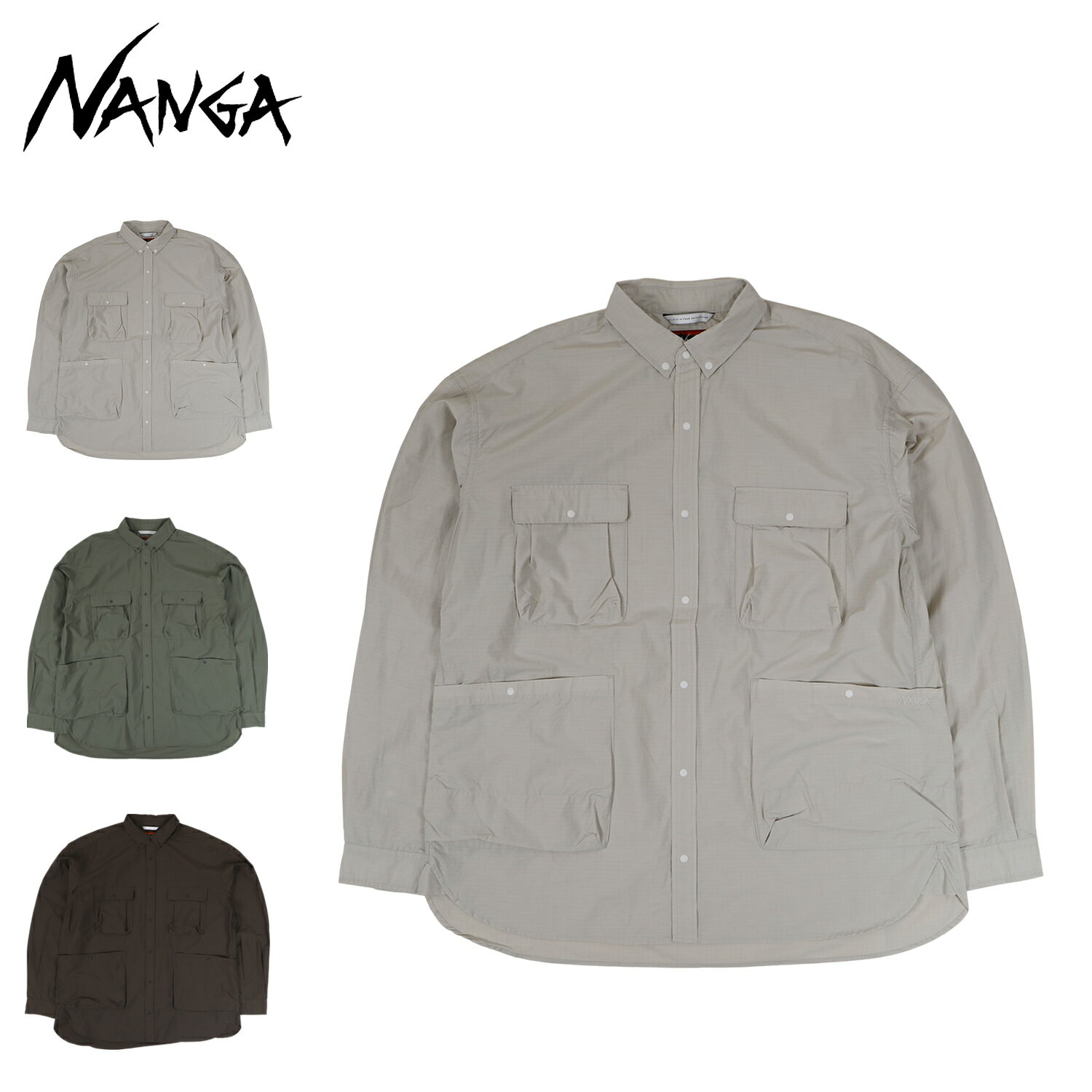 ں1000OFFݥ NANGA C/N RIPSTOP CAMP SHIRT ʥ  Ĺµ 㥱å ڥ...