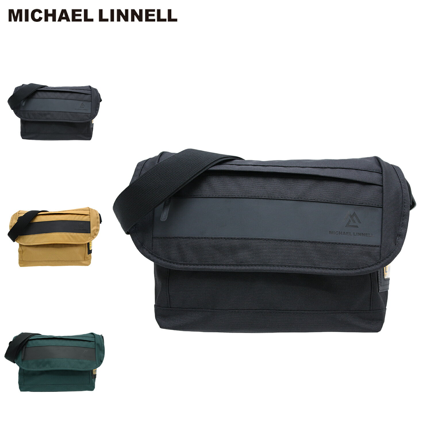 MICHAEL LINNELL MESSENGER S マイケルリンネル メッセンジャーバッグ ショルダー メンズ レディース 6L 斜めがけ YELLOW LABEL ブラック ベージュ ブルー MLYL-03