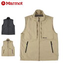 楽天Goods Lab＋【最大1000円OFFクーポン】 Marmot MOUNTAIN UTILITY VEST マーモット ベスト アウター マウンテンユーティリティ メンズ レディース 撥水 軽量 ブラック ライト ベージュ 黒 TSSMO404