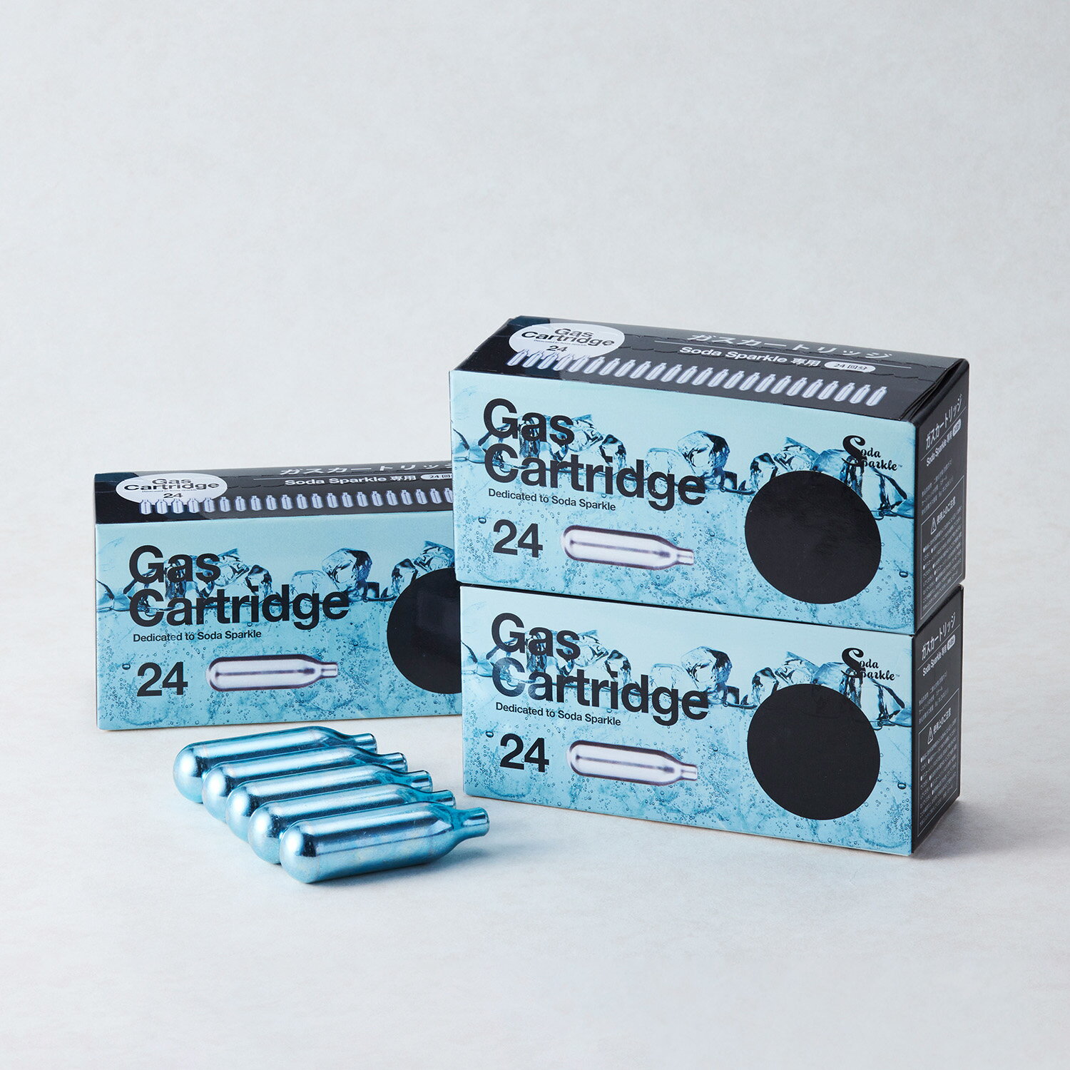 SodaSparkle 3箱セット ソーダスパークル カートリッジ 75本 炭酸水メーカー マルチスパークル3 専用 ジュース 水 スパークリング ワイン MS3-24