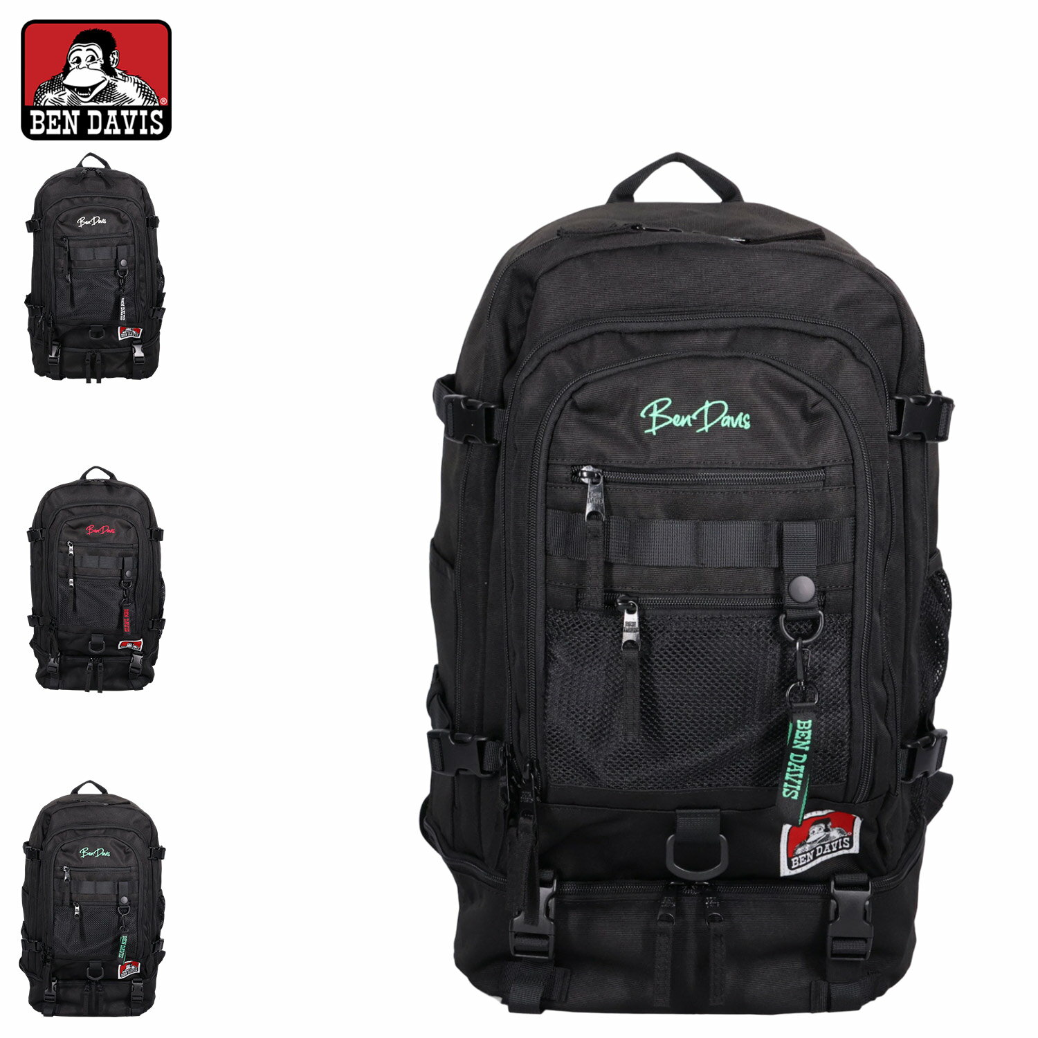 【最大1000円OFFクーポン発行中】 BENDAVIS SUB POCKET BACKPACK ベンデイビス リュック バッグ バックパック メンズ レディース 30L 撥水 ブラック 黒 BDW-8322