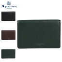 AQUASCUTUM オールダム アクアスキュータム カードケース 名刺入れ ID 定期入れ メンズ 本革 ブラック ブラウン グリーン 黒 AQW-30651...