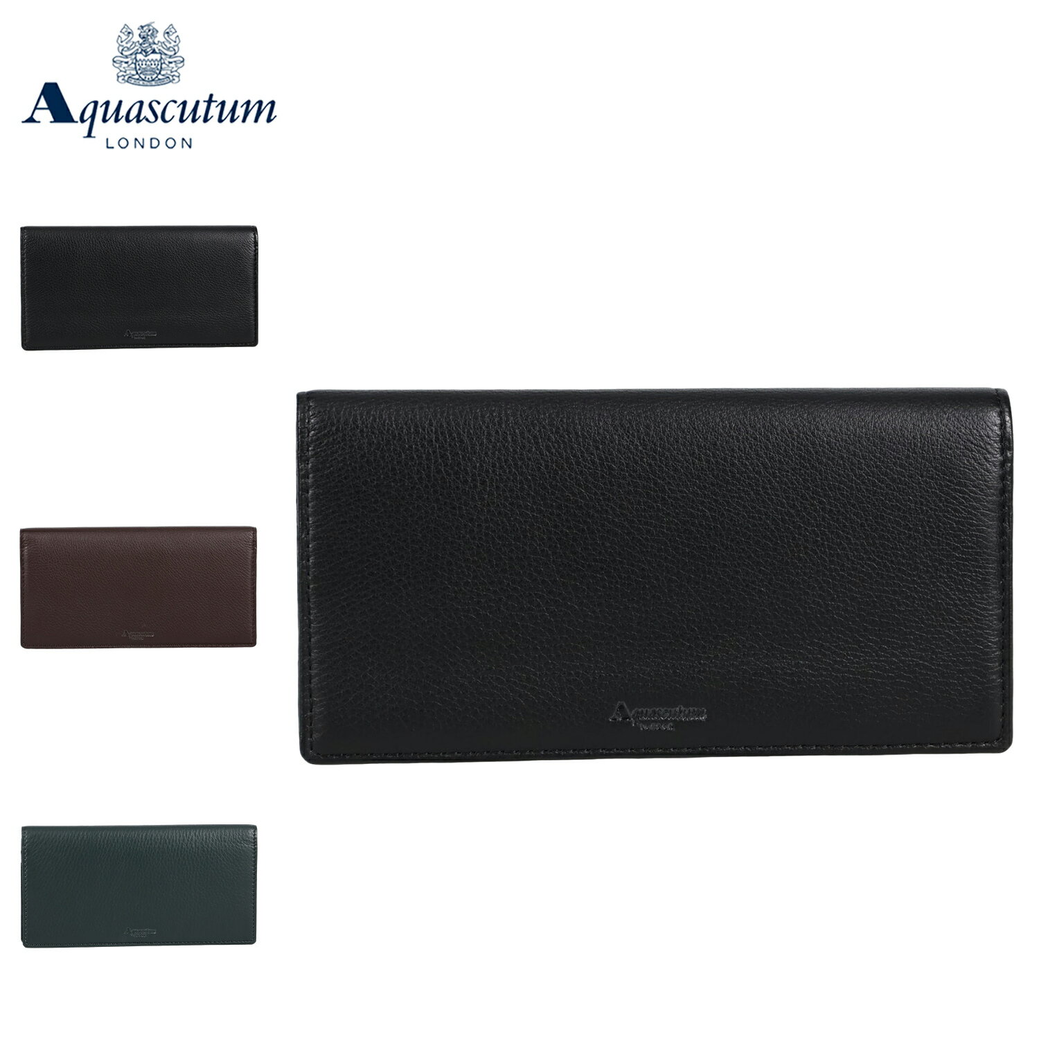 乐天商城 - 【最大1000円OFFクーポン】 AQUASCUTUM オールダム アクアスキュータム 長財布 メンズ 本革 ブラック ブラウン グリーン 黒 AQW-3140119