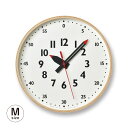 タカタレムノス fun pun clock 時計 壁掛け クロック Mサイズ ふんぷんくろっく アナログ オシャレ 静音 ホワイト 白 YD14-08