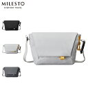MILESTO Hutte ミレスト メッセンジャーバッグ ショルダーバッグ フュッテ メンズ レディース Sサイズ 4L 斜めがけ ポーチ付き 撥水 ブラック...