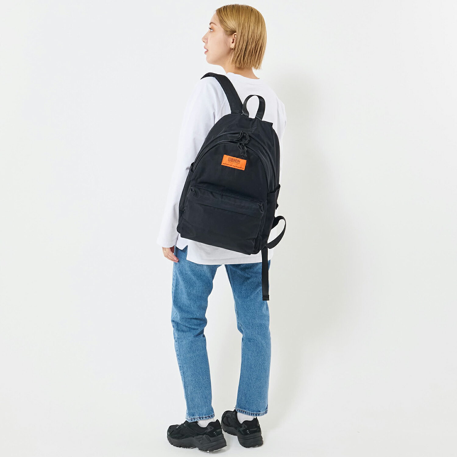 UNIVERSAL OVERALL SLANT DAYPACK ユニバーサルオーバーオール スラント デイパック リュック バッグ バックパック メンズ レディース 17L 撥水 ブラック グレー ブラウン グリーン 黒 UVO-030