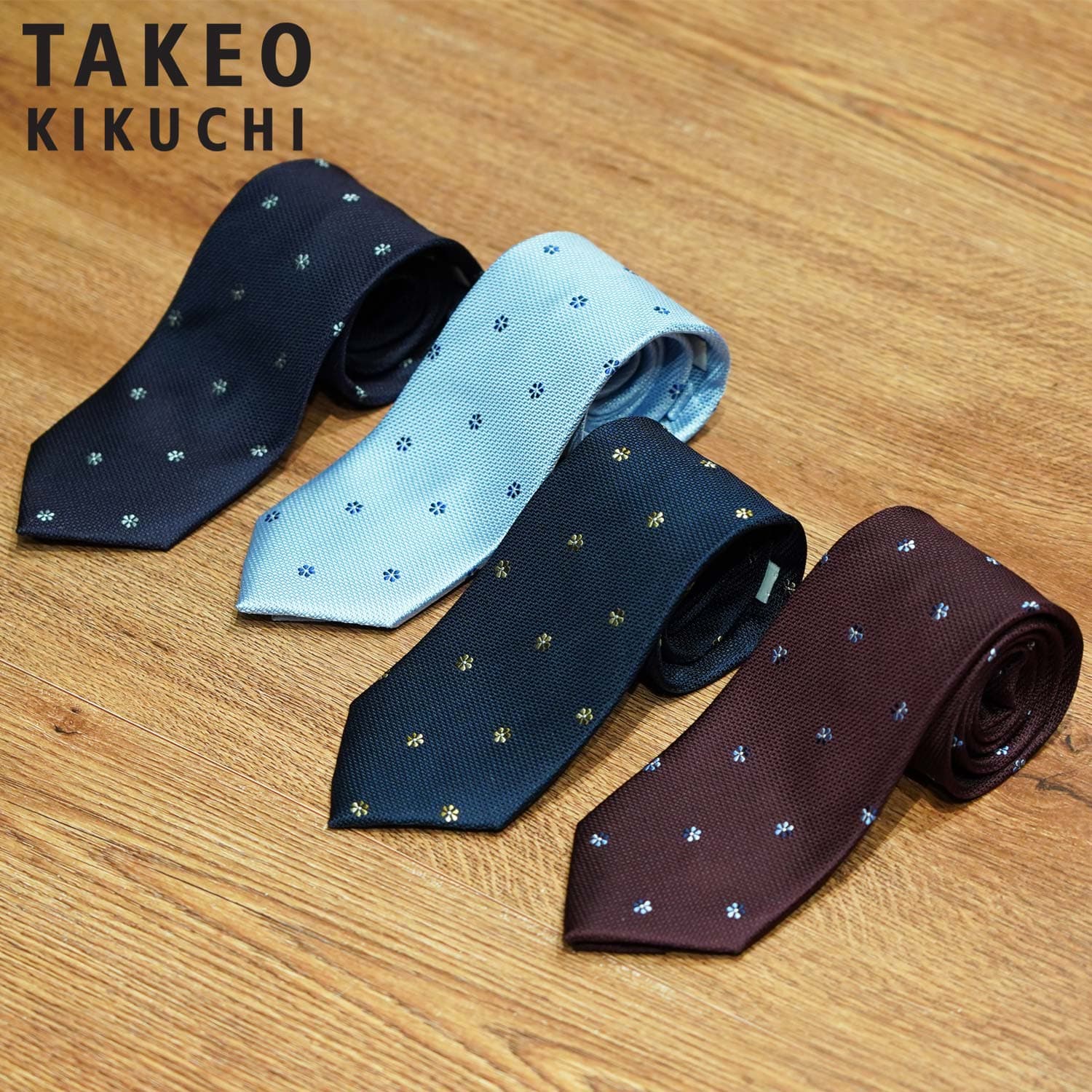 タケオキクチ TAKEO KIKUCHI ネクタイ メンズ フォーマル シルク 日本製 ビジネス 結婚式 ブランド ネイビー ワイン ブルー パープル 1255...