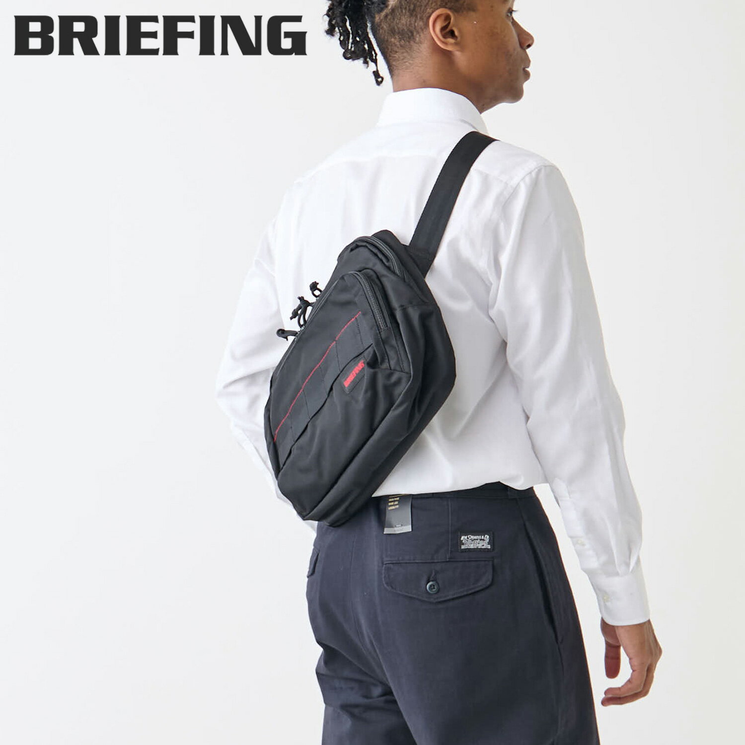 【特典付き】 BRIEFING BS BOX SHOULDER M AG ブリーフィング ショルダーバッグ Mサイズ メンズ レディース 斜めがけ ブラック 黒 BRA241L41
