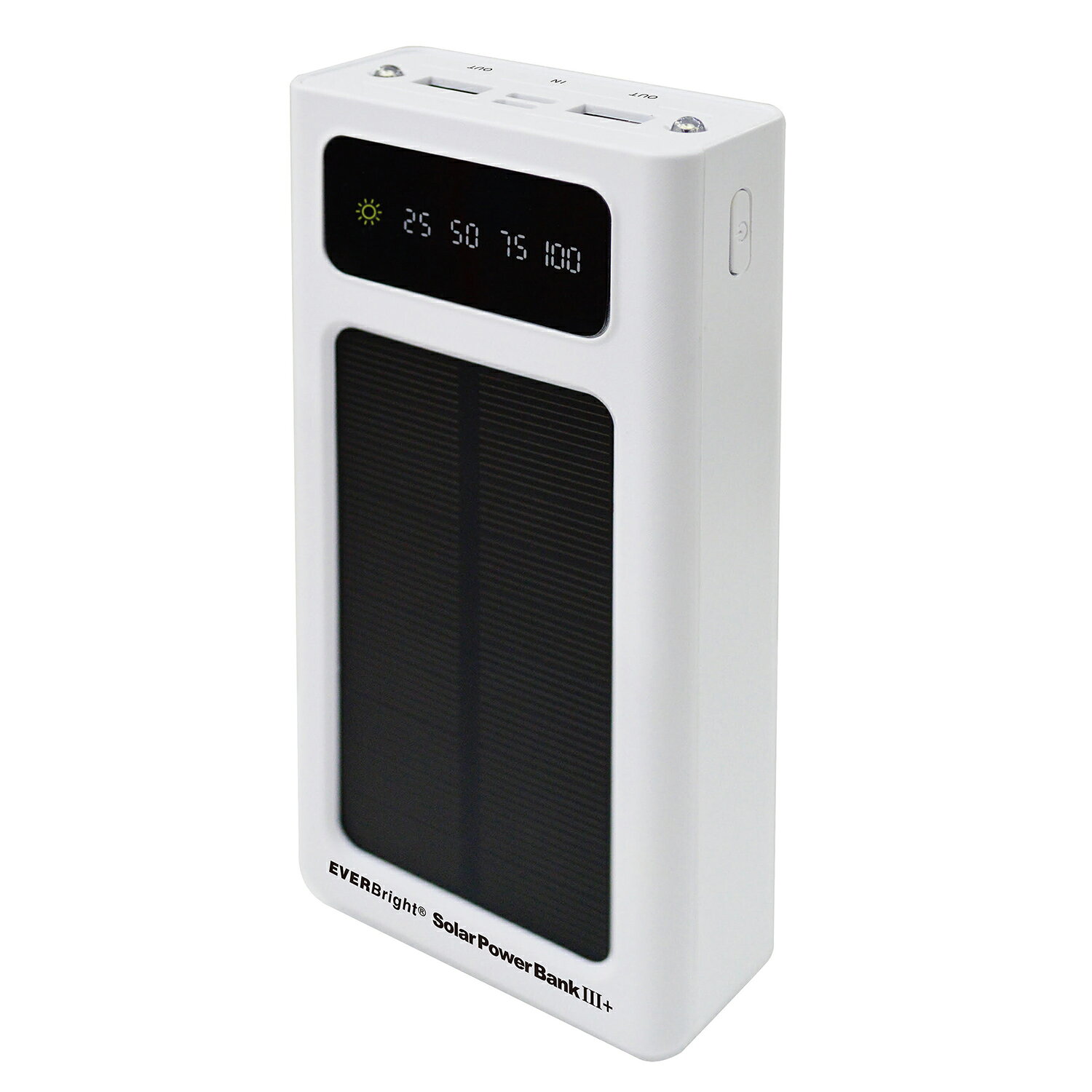 EVERBright エバーブライト ポータブル電源 蓄電池 携帯充電池 ソーラーパワーバンク3+ スマホ充電器 防災 スマホ対応 大容量 10000mAh ソーラーパネル対応 携帯 照明 持ち運び コンパクト SYHSPB-3+A wassup-10232892 Goods Lab+ サンプル画像2