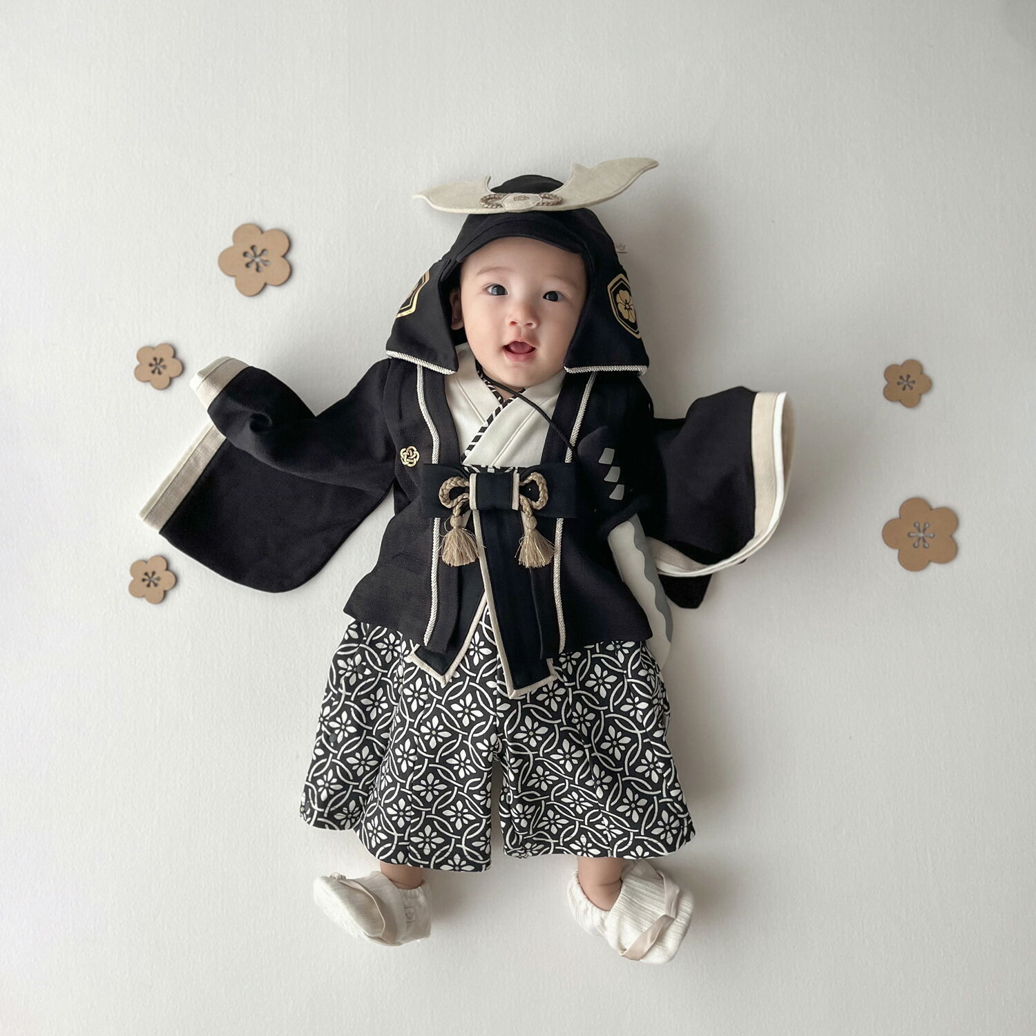 【最大1000円OFFクーポン】 mocmof モクモフ 袴 ロンパース ベビー服 子供服 和服 ...