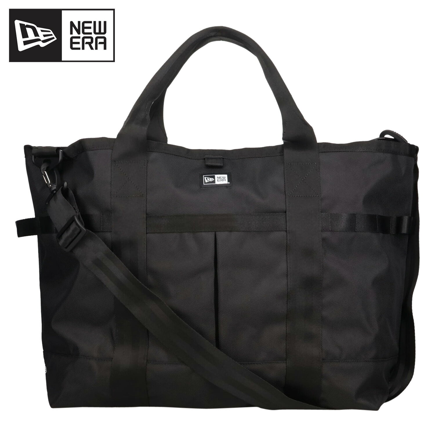 NEW ERA ニューエラ バック トートバッグ ショルダーバッグ メンズ レディース 42L 大容量 斜めがけ 軽量 ブラック 黒 14392104