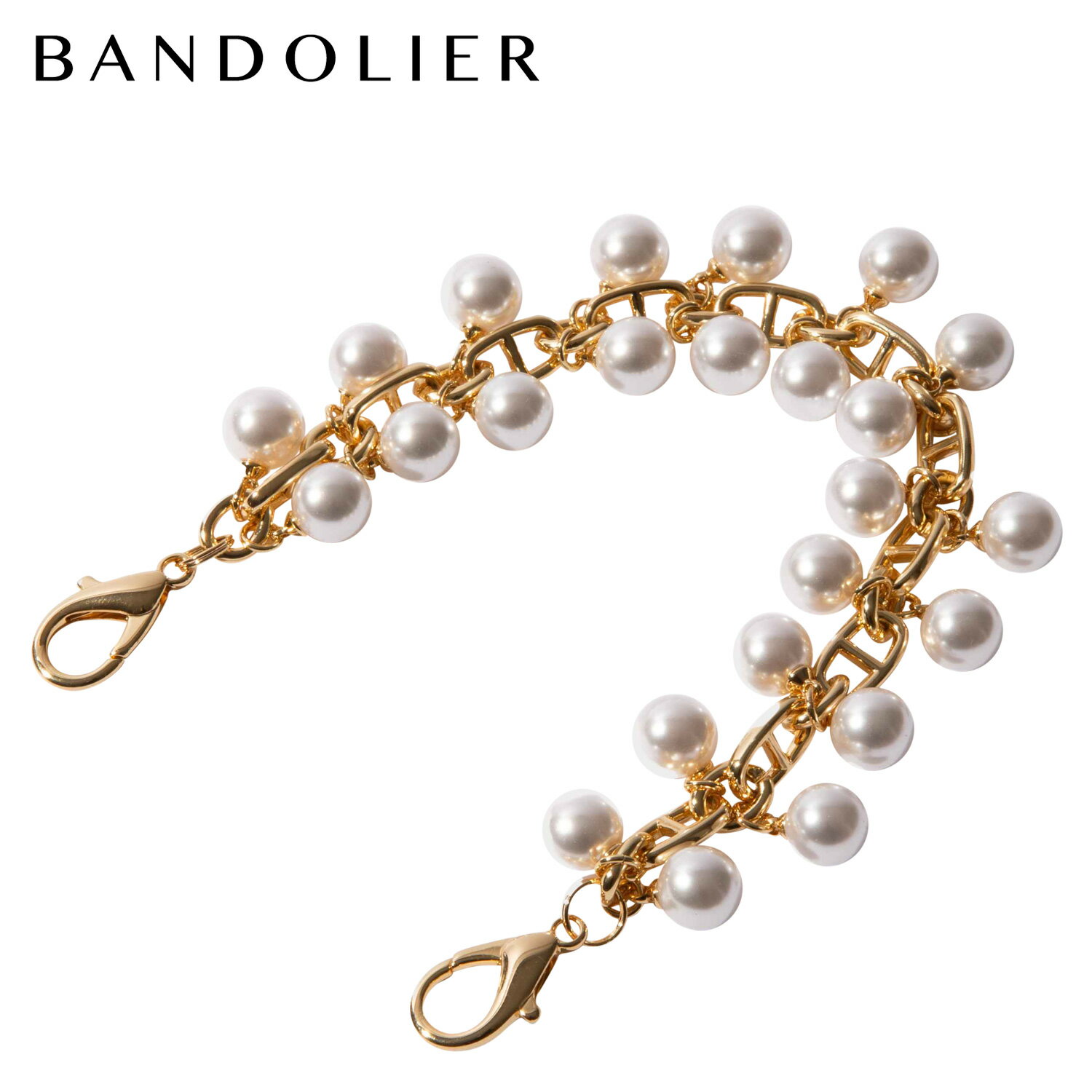 BANDOLIER EMELIA SHORT PEARL BANDOLET GOLD バンドリヤー ストラップ スマホストラップ バンドレット エミリア ショートパール メンズ レディース ゴールド 31EME