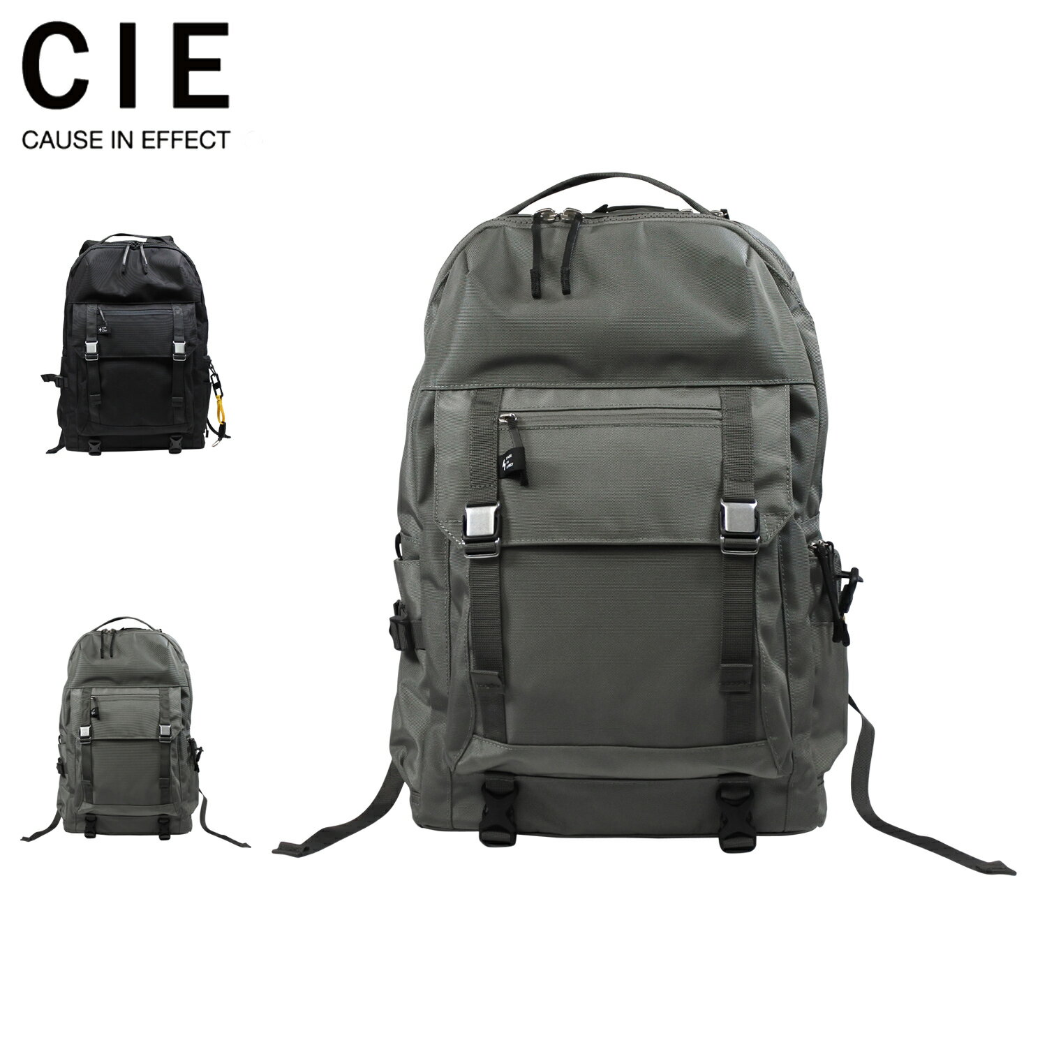 乐天商城 - CIE ABLE シー リュック バッグ バッグパック エイブル メンズ レディース 18L A4 大容量 耐水 軽量 ブラック グレー 黒 202400 母の日