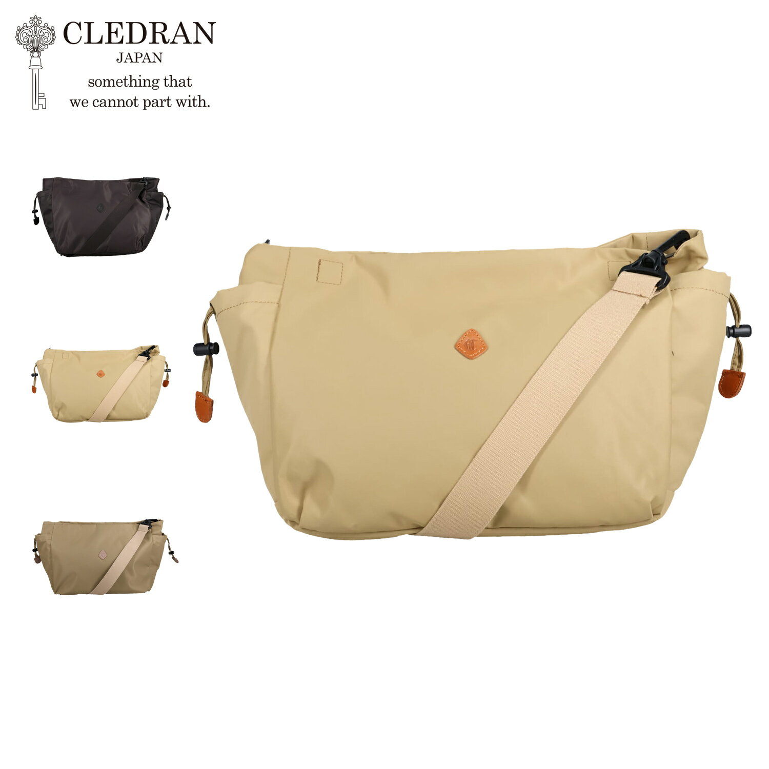 乐天商城 - 【クーポン対象外】 CLEDRAN FORI 2WAY BAG クレドラン バッグ ショルダーバッグ ボディバッグ レディース 斜めがけ 軽量 日本製 ブラック ベージュ ブラウン 黒 CL3823 母の日