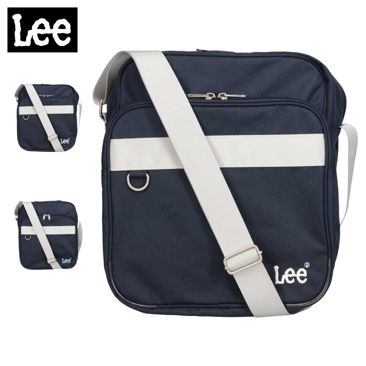 乐天商城 - Lee SCHOOL BAG リー ショルダーバッグ バッグ スクールバッグ スクバ メンズ レディース 8L 高校生 女子高生 男子 中学生 斜めがけ ネイビー 251250 母の日