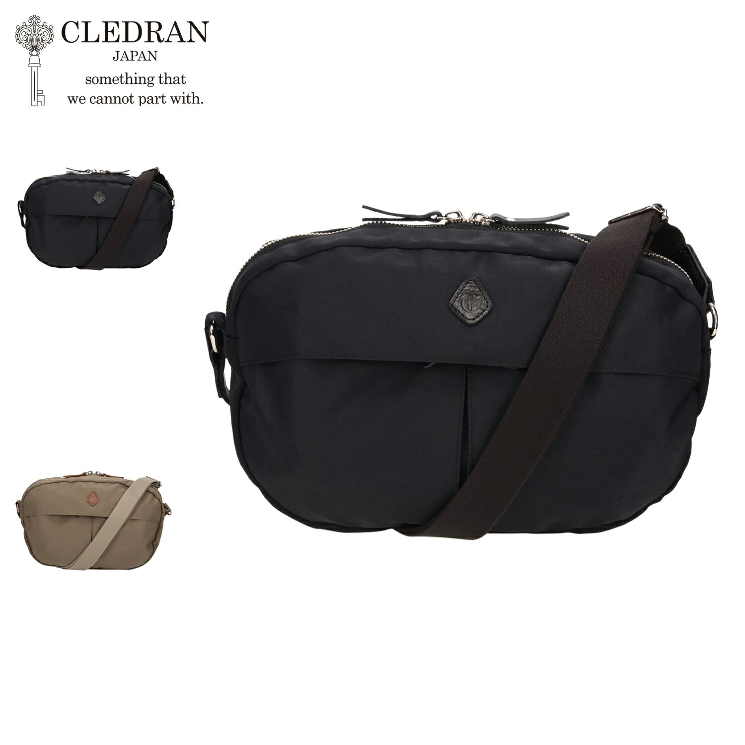 乐天商城 - 【クーポン対象外】 CLEDRAN PELI OVAL クレドラン バッグ ショルダーバッグ ペリ オーバル メンズ レディース A5 斜めがけ 軽量 日本製 ブラック ベージュ 黒 CL3689 母の日