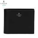 LANVIN en Bleu バトラー ランバンオンブルー 財布 二つ折り メンズ 本革 小銭入れ付き ブラック 黒 519614