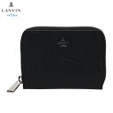 LANVIN en Bleu バトラー ランバンオンブルー 財布 二つ折り メンズ ラウンドファスナー 本革 小銭入れ付き ブラック 黒 519615