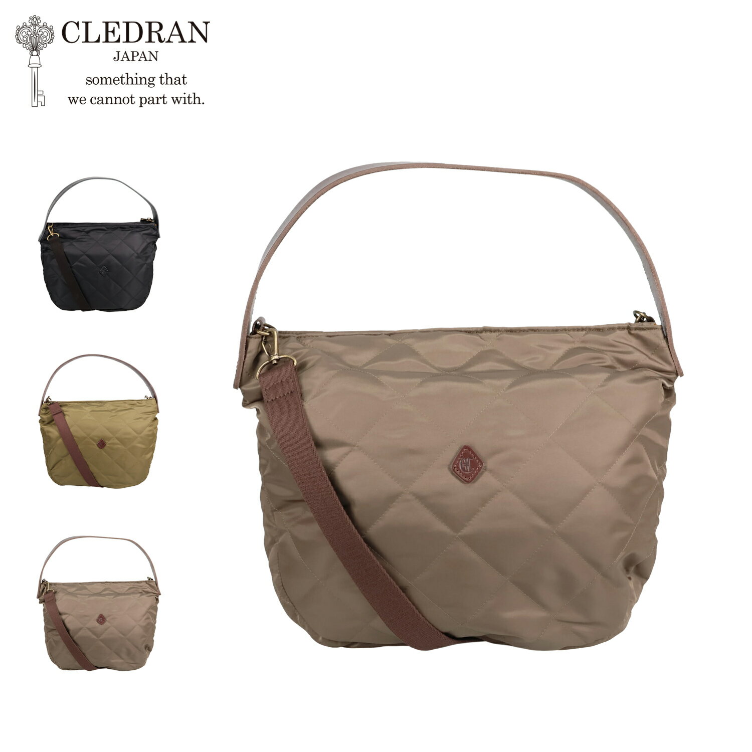 【クーポン対象外】 CLEDRAN ROTA 2WAY HALF SHOULDER クレドラン バッグ ショルダーバッグ メンズ レディース 斜めがけ 大人 軽量 ブラック オリーブ ライト ブラウン 黒 母の日