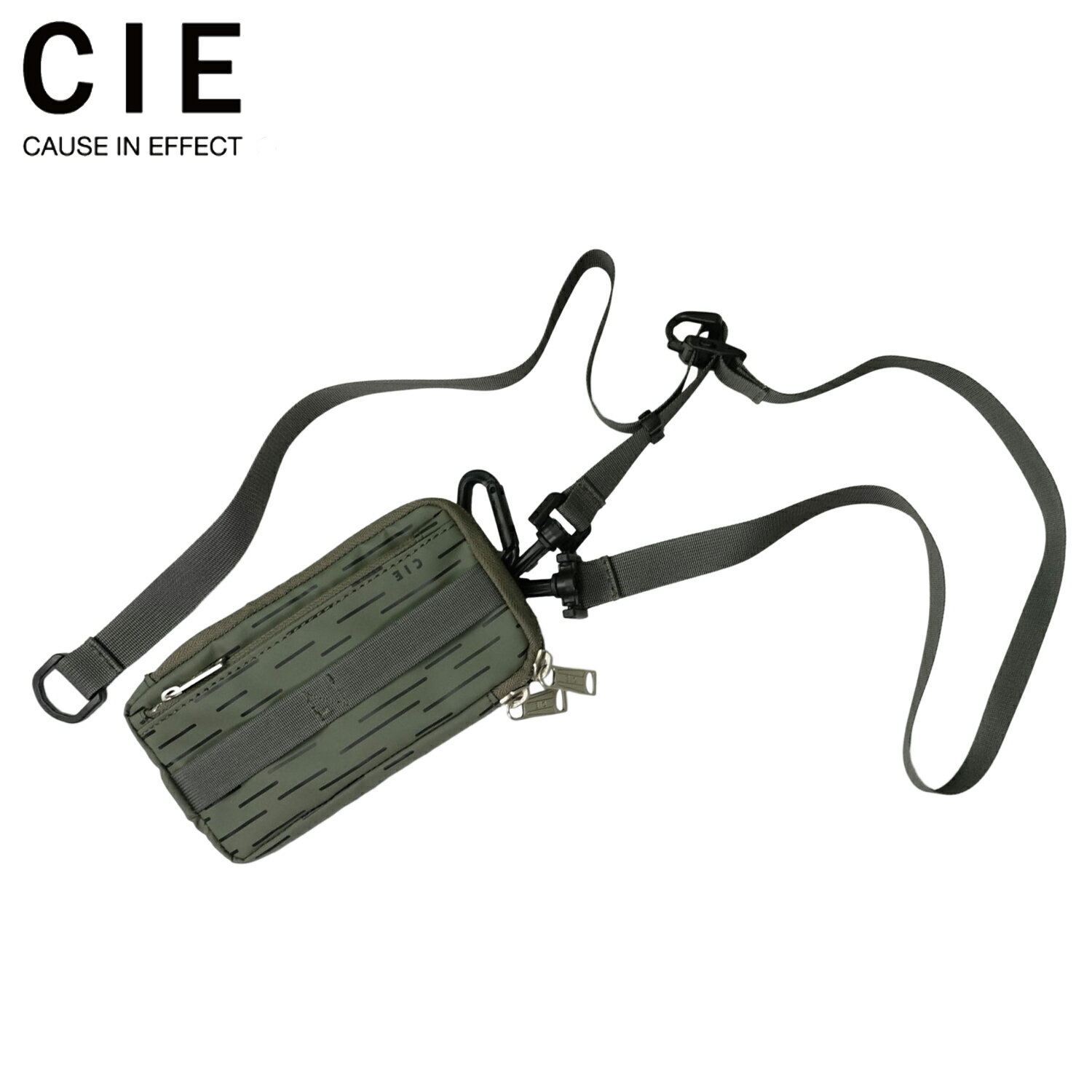 CIE GRID3 MOBILE SHOULDER BAG ATT-05 LIMITED EDITION シー バッグ ショルダーバッグ グリッド3 ポシェット メンズ レディース 斜めがけ 大人 軽量 防水 撥水 オリーブ 032060RC