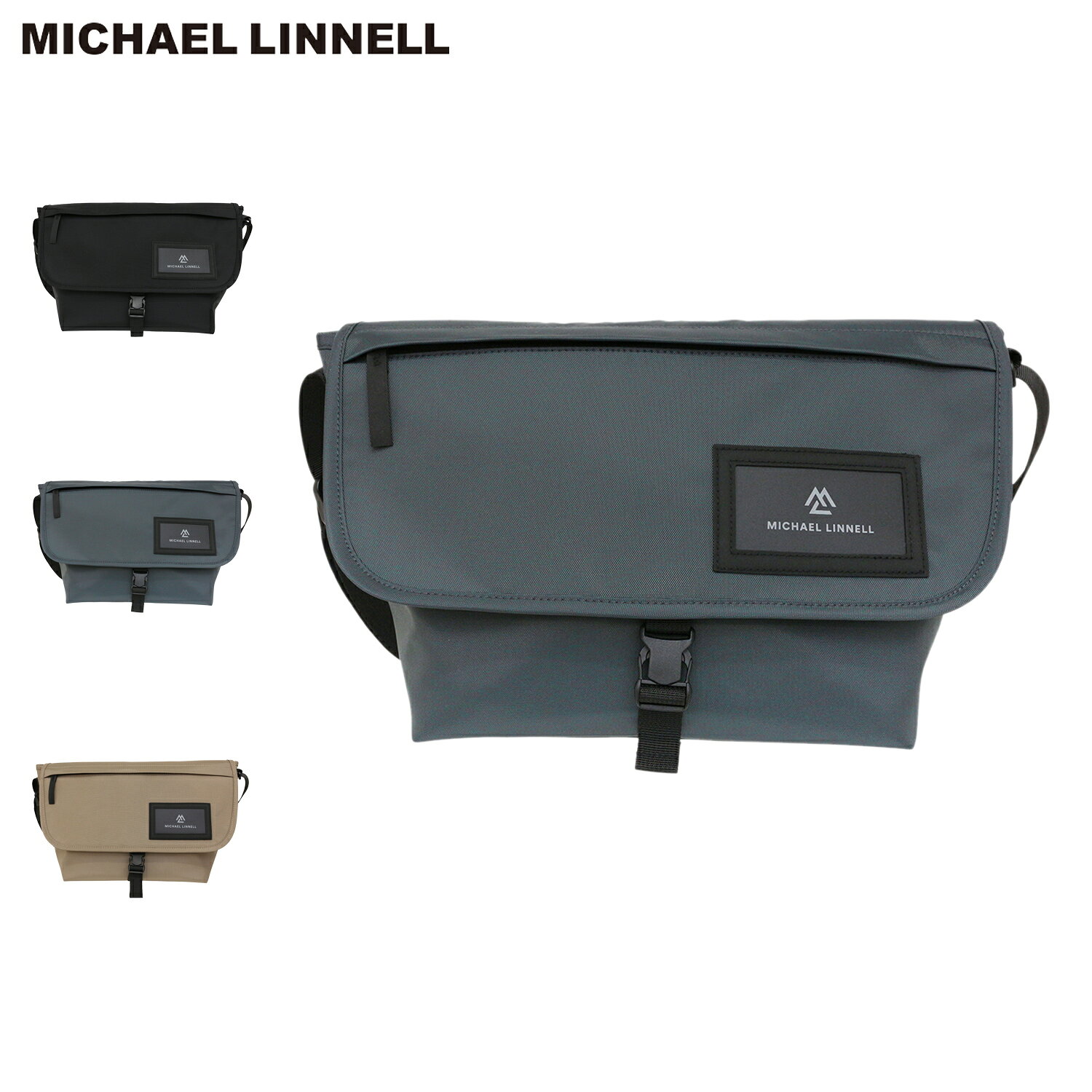 乐天商城 - MICHAEL LINNELL マイケルリンネル バッグ ショルダーバッグ メンズ レディース 8.5L 軽量 撥水 斜めがけ ブラック グレー ベージュ 黒 MLYL-09 母の日