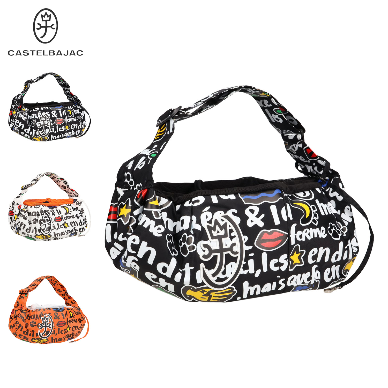 【10%OFFクーポン発行中】 CASTELBAJAC カステルバジャック バッグ 抱っこバッグ 犬 ペット用 メンズ ..