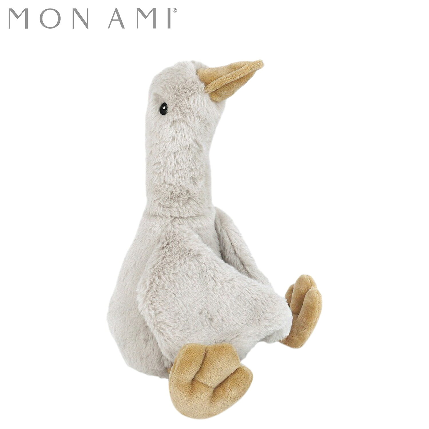 乐天商城 - 【最大1000円OFFクーポン】 MON AMI モナミ ぬいぐるみ おもちゃ 人形 ガチョウ プル グレーグース S ベビー キッズ 3歳から 子供 男の子 女の子 グレー ST1524