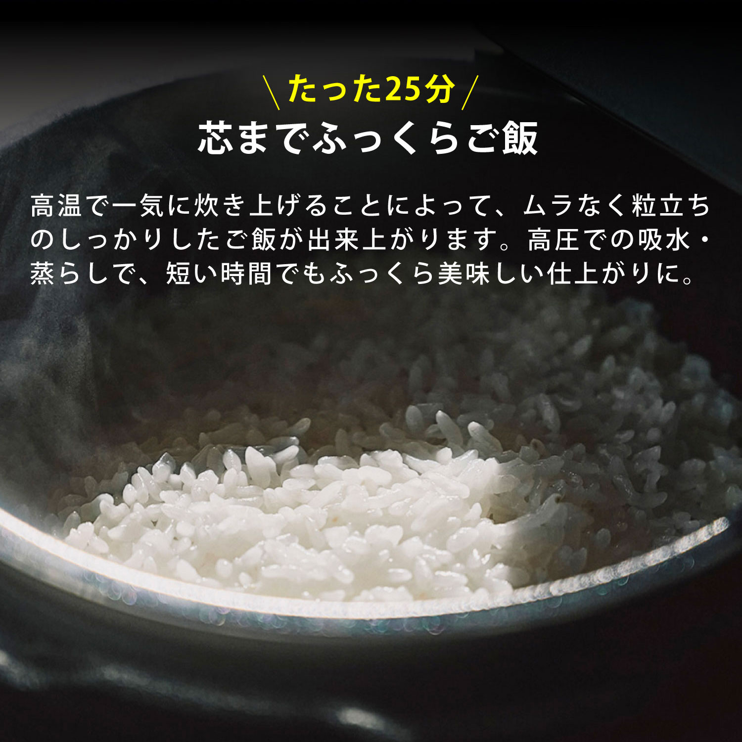【クーポン対象外】 【25年モデル】 Re・De Pot リデポット 圧力鍋 電気圧力鍋 炊飯器 マルチクッカー クラッシー 小型 2L 4合 低温調理 無水 蒸し 炊飯 発酵 保温機能 自動メニュー ヘルシー シンプル 便利 EPC01A 商品画像3