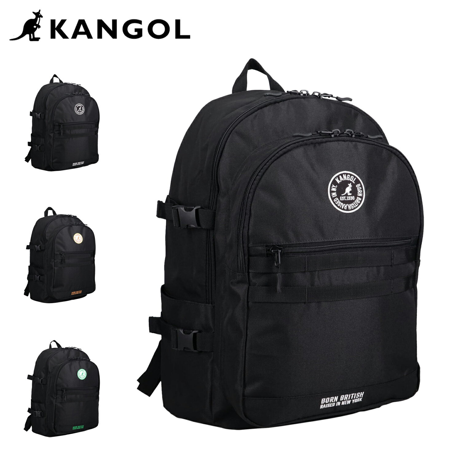 乐天商城 - 【最大1000円OFFクーポン】 KANGOL CLEAR BACKPACK カンゴール リュック バッグ バックパック メンズ レディース 35L 大容量 軽量 B4 ブラック ブラウン グリーン 黒 250-1710 母の日