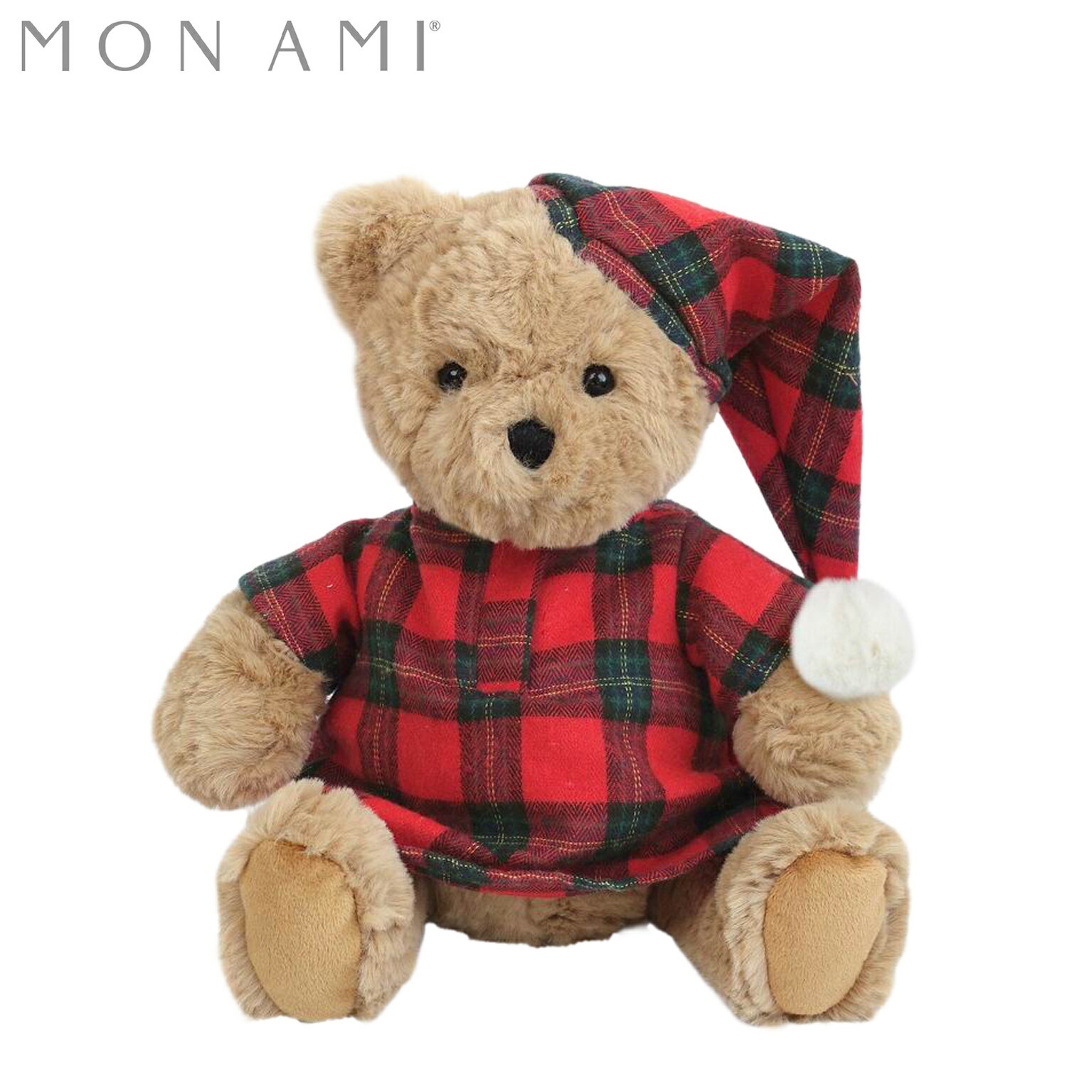 【最大1000円OFFクーポン発行中】 MON AMI アリスター パジャマベア モナミ ぬいぐるみ キッズ ベビー 3歳から対応 赤ちゃん ファーストトイ ベージュ ST1318