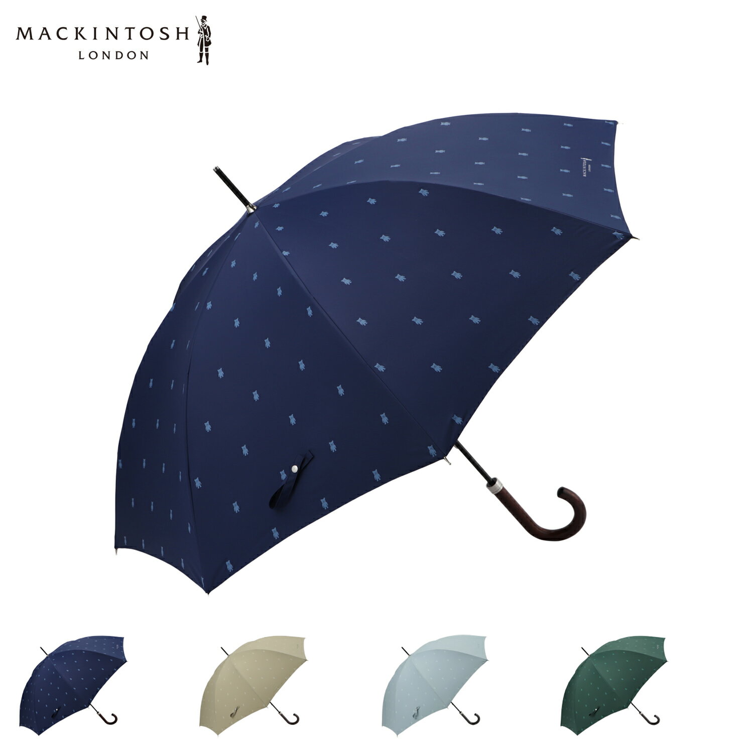 【最大1000円OFFクーポン発行】 MACKINTOSH LONDON マッキントッシュロンドン 雨傘 長傘 メンズ ネイビー ベージュ グリーン ライト グリーン 1ML 14003