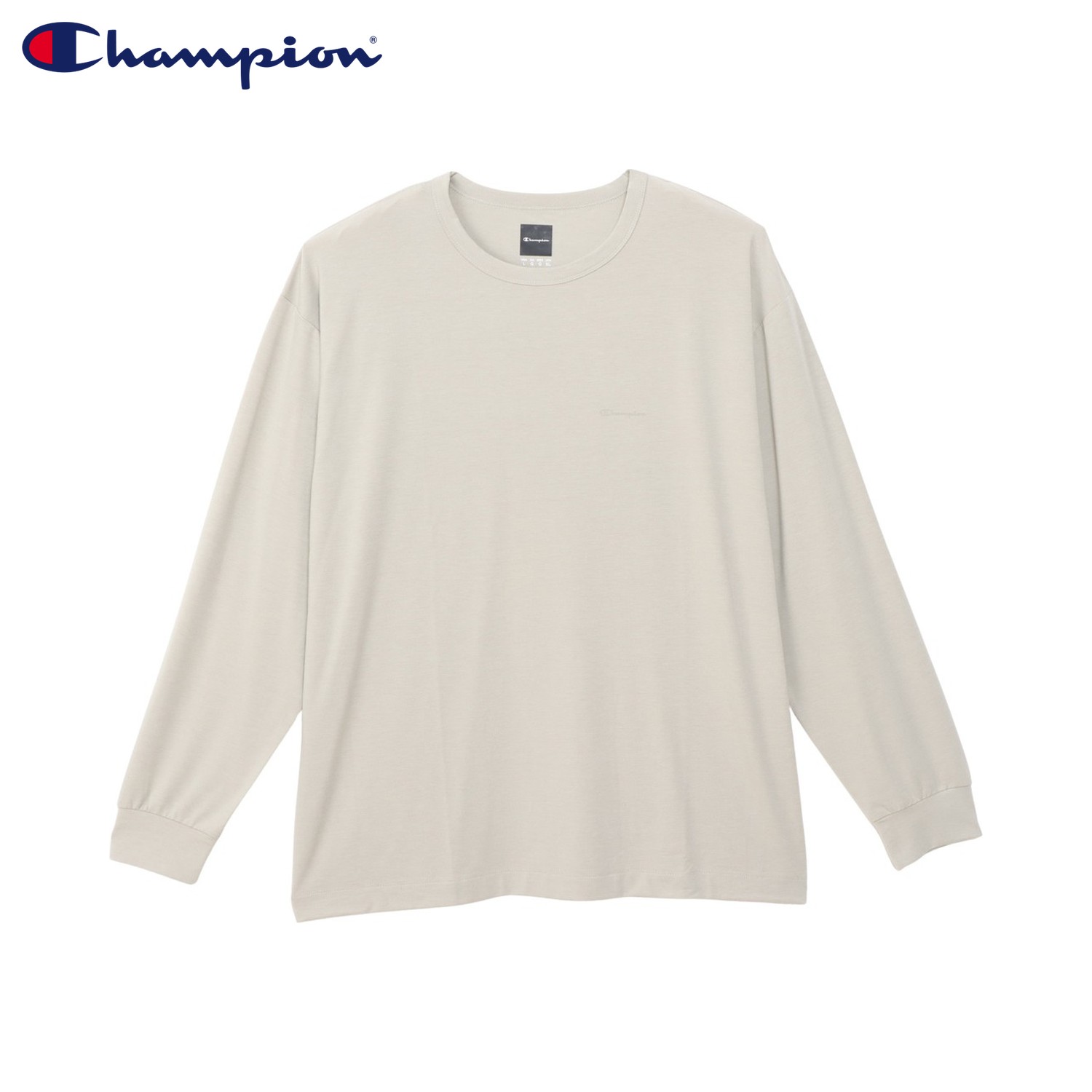 【最大1000円OFFクーポン発行中】 Champion LONG SLEEVE T-SHIRT チャンピオン Tシャツ 長袖 ロンT カットソー メンズ レディース オフブラック カーキ C3-C401