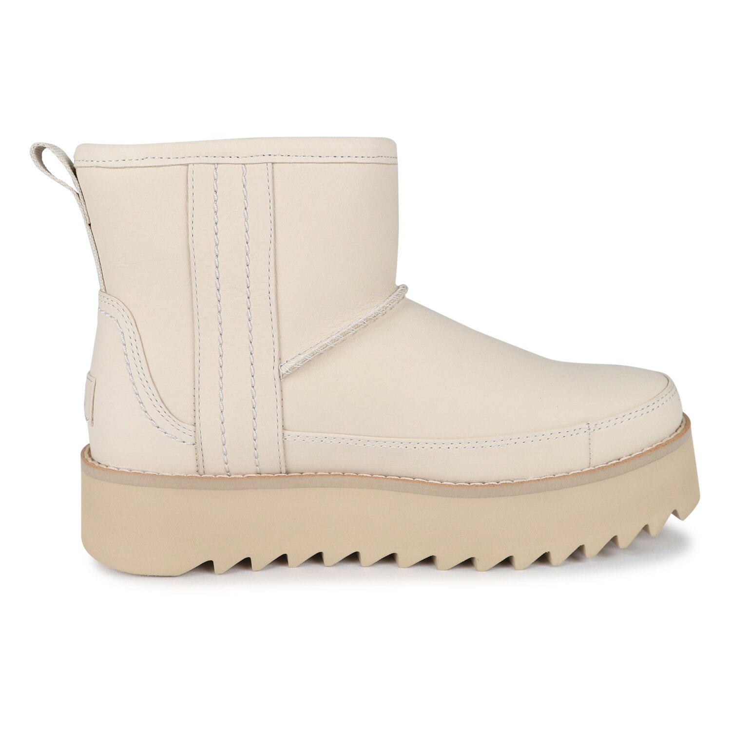 【最大1000円OFFクーポン】 UGG CLASSIC REBEL BIKER MINI BOOT アグ ショートブーツ クラシック リベル バイカー ミニ レディース レザー 厚底 アイボリー 1105314