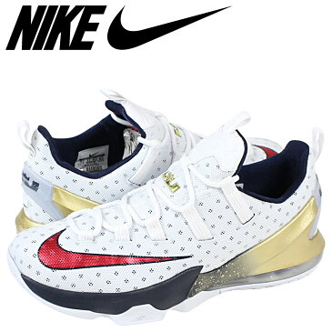 【訳あり 26.5cm-27cm 箱なし】 NIKE LEBRON XIII LOW EP ナイキ レブロン スニーカー 831926-164 ホワイト メンズ 【zzi】【返品不可】