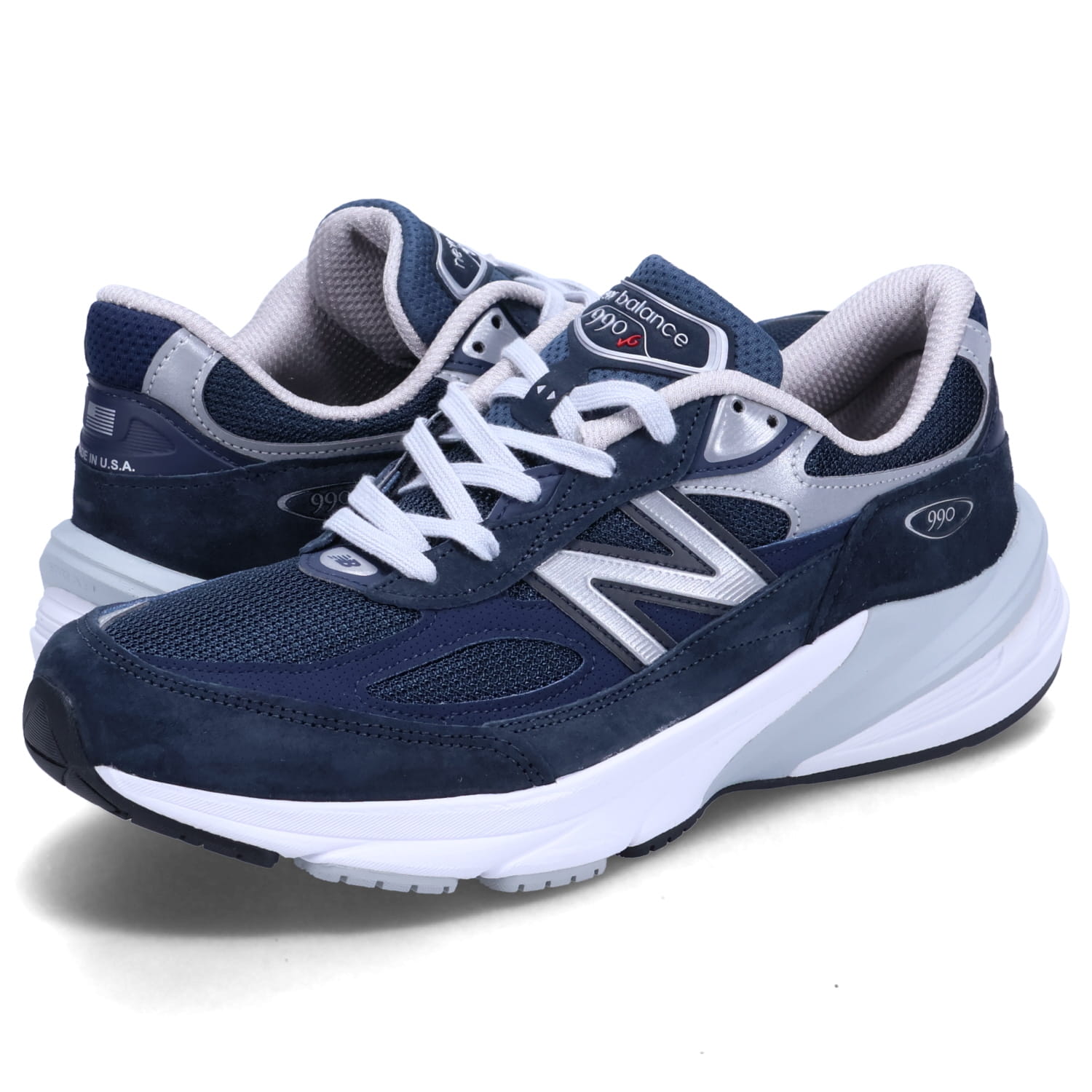 【訳あり】 【BOX破損】 new balance ニューバランス 990 スニーカー メンズ Dワイズ MADE IN USA ネイビー M990NV6 【返品不可】 [予約 5月中旬 入荷予定]