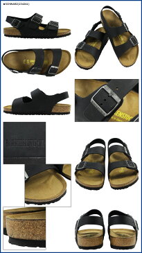 BIRKENSTOCK MILANO ビルケンシュトック ミラノ サンダル メンズ ビルケン レザー 普通幅 細幅 ブラック ブラウン 黒