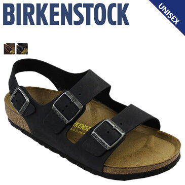 BIRKENSTOCK MILANO ビルケンシュトック ミラノ サンダル メンズ ビルケン レザー 普通幅 細幅 ブラック ブラウン 黒