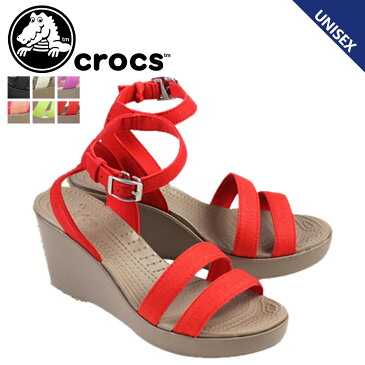 crocs クロックス レディース レイ ウェッジ サンダル WOMEN'S LEIGH WEDGE クロスライト ウェッジソール ヒール 11382 6カラー アウトドア