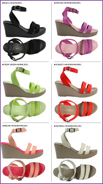 crocs クロックス レディース レイ ウェッジ サンダル WOMEN'S LEIGH WEDGE クロスライト ウェッジソール ヒール 11382 6カラー アウトドア