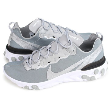 ナイキ NIKE リアクト エレメント 55 スニーカー メンズ REACT ELEMENT 55 シルバー BQ6166-007
