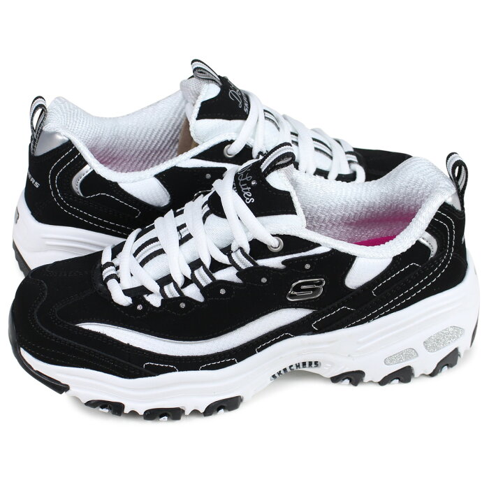 【最大1000円OFFクーポン】 SKECHERS D LITES BIGGEST FAN スケッチャーズ ディライト スニーカー レディース ディーライト ブラック 黒 11930