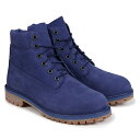 ティンバーランド 【最大1000円OFFクーポン】 Timberland JUNIOR 6INCHI PREMIUM WATERPROOF BOOT ティンバーランド レディース ブーツ 6インチ キッズ A1VCV Wワイズ 防水 ブルー