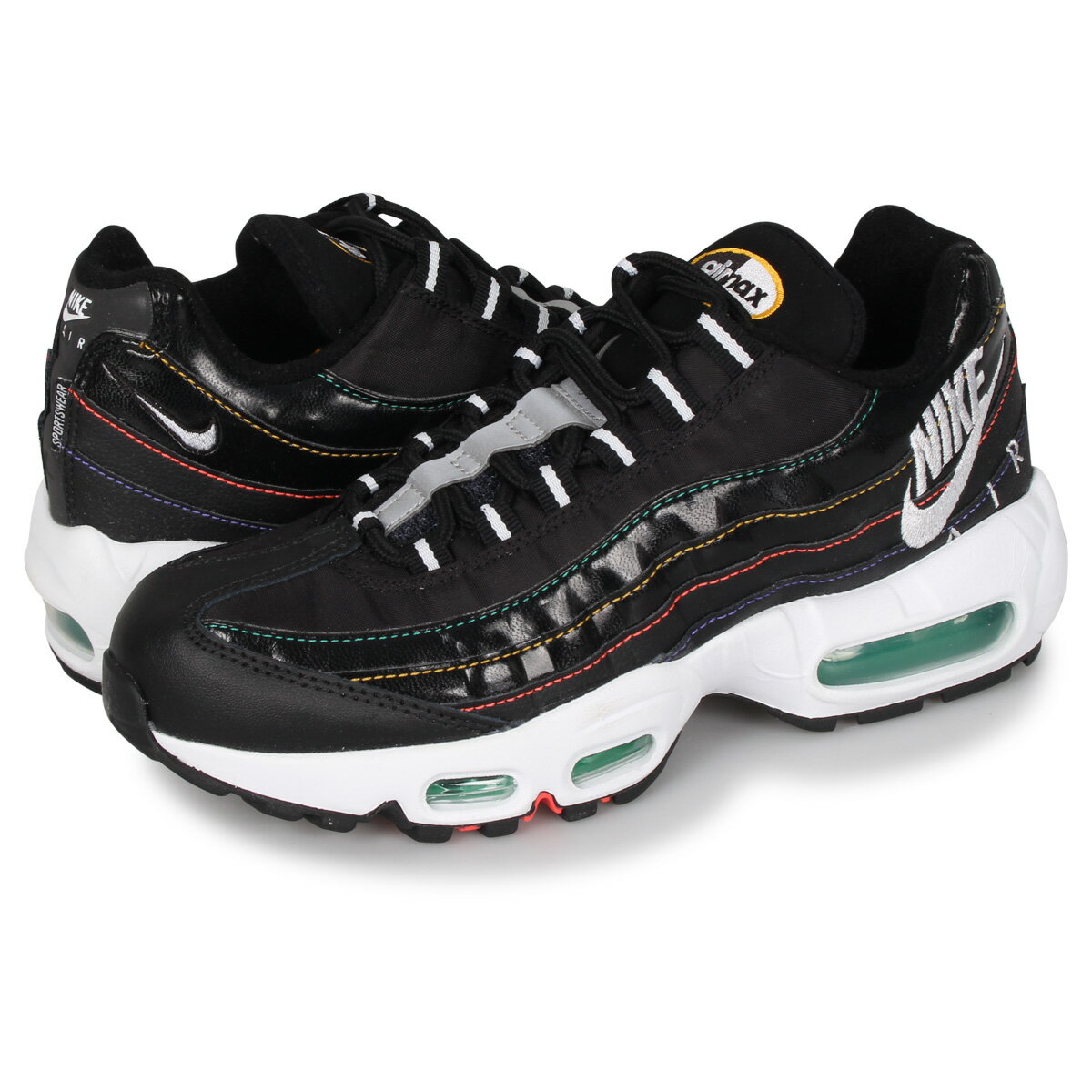 【最大1000円OFFクーポン】 NIKE ナイキ エアマックス95 スニーカー メンズ レディース WMNS AIR MAX 95 ブラック 黒 CI1900-023