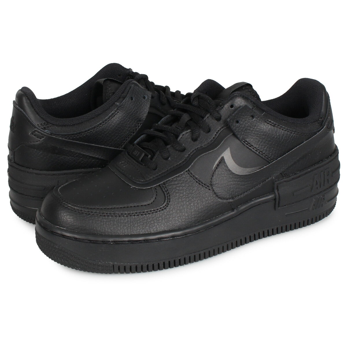 ナイキ NIKE エアフォース1 スニーカー メンズ レディース WMNS AIR FORCE 1 SHADOW ブラック 黒 CI0919-001