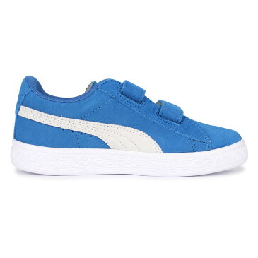 【最大600円OFFクーポン】 PUMA KIDS SUEDE 2 STRAP プーマ スウェード 2ストラップ スニーカー キッズ ブルー 359595-02