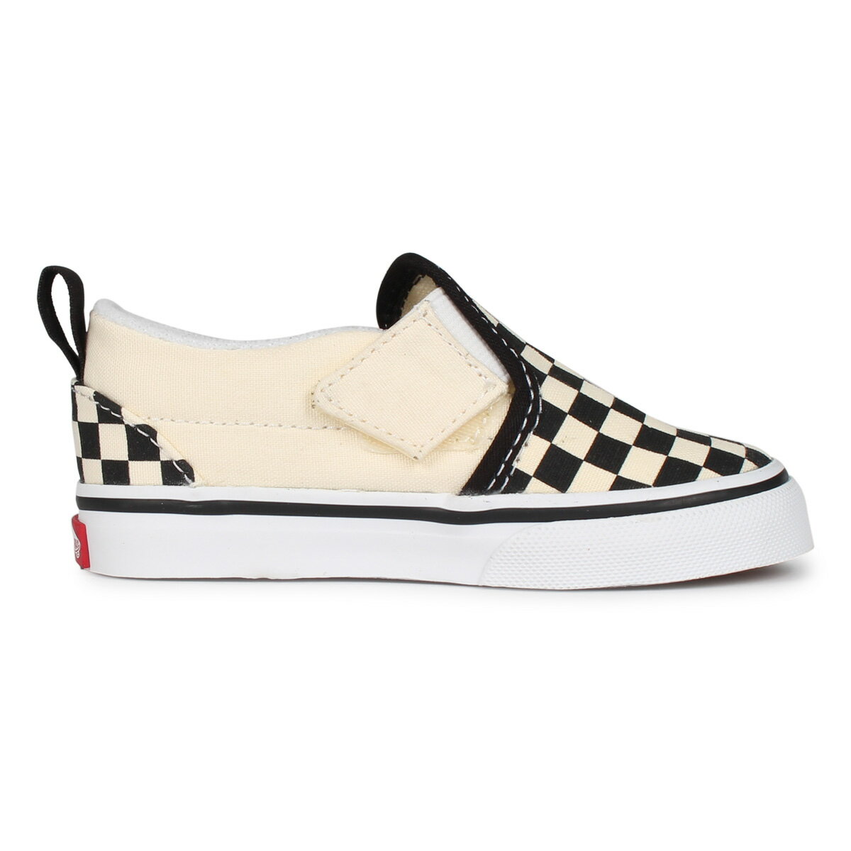 VANS SLIP-ON V ヴァンズ スリッポン スニーカー ベビー キッズ バンズ ブラック 黒 VN0A34885GX