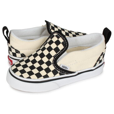 VANS SLIP-ON V ヴァンズ スリッポン スニーカー ベビー キッズ バンズ ブラック 黒 VN0A34885GX