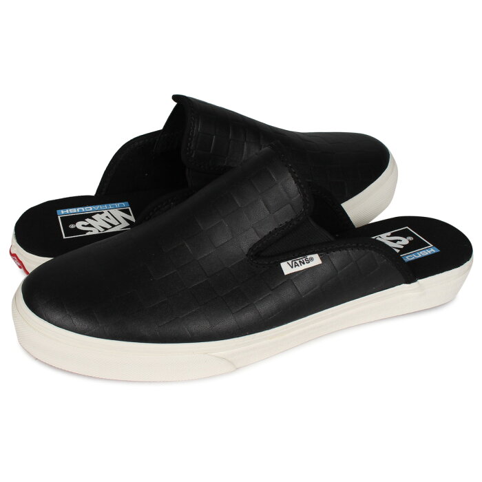 【最大1000円OFFクーポン】 VANS MULE SF ヴァンズ ミュール SF スリッポン メンズ レディース バンズ レザー ブラック 黒 VN0A4U11XB8